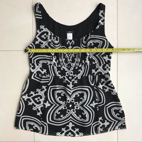 J.Crew 100% Silk Damask Medallion Print Camisole - Picture 11 of 17